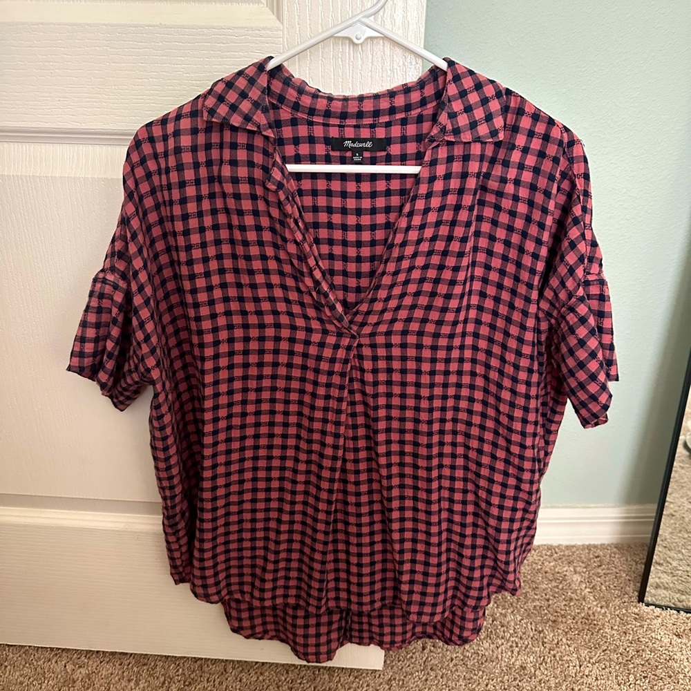 Madewell button back blouse